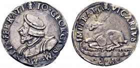 MONETE ITALIANE
CASALE
Gian Giorgio Paleologo, 1530-33. Testone. Ar gr. 8,84 Simile a precedente. CNI 6; Ravegnani Morosini 1; MIR 228. Rarissimo. B...