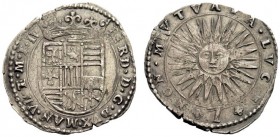 MONETE ITALIANE
CASALE
Ferdinando Gonzaga, duca del Monferrato, 1612-1626. Da 7 soldi. Ar gr. 1,66 FERD D G DVX MAN VI E M F IV Stemma coronato. Rv....