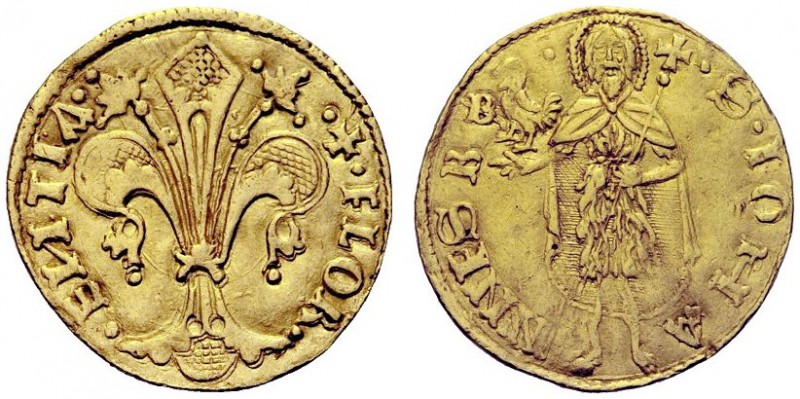 MONETE ITALIANE
FIRENZE
Repubblica, 1189-1533. Fiorino largo di II Tipo, 1471,...
