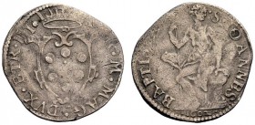 MONETE ITALIANE
FIRENZE
Ferdinando I de’Medici, 1587-1609. Mezzo Giulio, IV serie, 1602. Ar gr. 1,34 FER M MAG DVX ETR III Stemma ovale ornato di du...