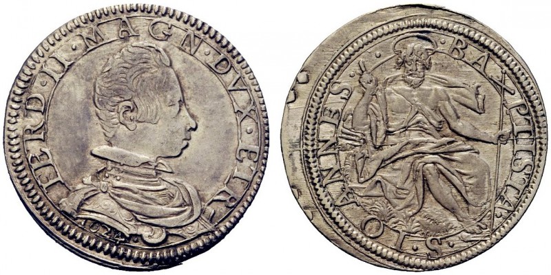 MONETE ITALIANE
FIRENZE
Ferdinando II de’Medici, 1621-1670. Testone 1624. Ar g...