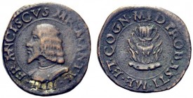 MONETE ITALIANE
MANTOVA
Francesco II Gonzaga, 1484-1519. Quattrino. Æ gr. 2,33 FRANCISCVS MAR MANT IIII Busto a s. Rv. D I PROBASTI ME ET COGN MEA C...
