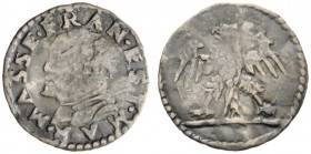 MONETE ITALIANE
MASSA LOMBARDA
Francesco d'Este, 1550-1587. Sesino. Æ gr. 0,83 Busto a s. Rv. Aquila spiegata. CNI 77; MIR 459. Molto Raro. q. BB