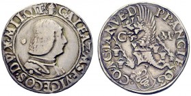 MONETE ITALIANE
MILANO
Galeazzo Maria Sforza, 1466-1476. Testone. Ar gr. 9,42 Simile a precedente. CNI 48/71; Ravegnani Morosini 8; Crippa 6/A.Mir 2...