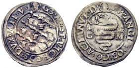 MONETE ITALIANE
MILANO
Galeazzo Maria Sforza, 1466-1476. Grosso da 5 soldi. Ar gr. 2,87 G3 M SF VICECOS DVXX MLI V L’impresa dei tizzoni ardenti con...