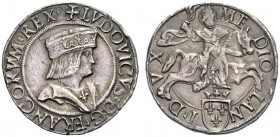 MONETE ITALIANE
MILANO
Luigi XII d’Orleans, Re di Francia e Duca di Milano, 1500-1512. Testone. Ar gr. 9,57 LVDOVICVS D G FRANCORVM RX Busto con ber...