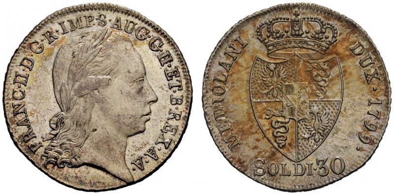 MONETE ITALIANE
MILANO
Francesco II d'Asburgo e Lorena, Ducato di Milano e Man...