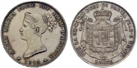 MONETE ITALIANE
PARMA
Maria Luigia d’Austria, 1815-1847. 5 Lire 1815. Ar Busto diademato a s. Rv. Stemma coronato su padiglione entro cerchio. Pag. ...