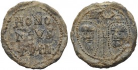 MONETE ITALIANE
ROMA
Onorio III (Cencio Savelli), 1216-1227. Bolla plumbea. Æ e Pb gr. 61,10 mm 41,8 HONO RIVS PP III Nel campo in tre linee. Rv. Te...