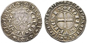 MONETE ITALIANE
ROMA
Clemente VI (Pierre Roger de Beaufort), 1342-1352. Ponte della Sorga. Grosso tornese da 28 denari. Ar gr. 4,02 CLEMS PP SEST Me...