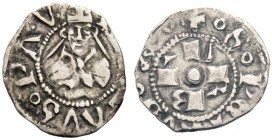 MONETE ITALIANE
ROMA
Bonifacio IX (Pietro Tomacelli), 1389-1404. Bolognino. Ar gr. 0,47 BONIFAT PP N Busto mitrato. Rv. IN ROMA e V R B I a croce. M...