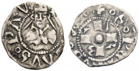 MONETE ITALIANE
ROMA
Bonifacio IX (Pietro Tomacelli), 1389-1404. Bolognino. Ar gr. 0,47 BONIFAT PP N Busto mitrato. Rv. IN ROMA e V R B I a croce. M...