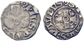 MONETE ITALIANE
ROMA
Pio II (Enea Silvio Piccolomini), 1458-1464. Bolognino romano. Ar gr. 0,45 Busto mitrato. Rv. Leggenda intorno alle lettere U R...