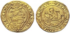 MONETE ITALIANE
ROMA
Alessandro VI (Rodrigo de Borja y Borja di Jativa), 1492-1503. Doppio fiorino di camera. Au gr. 6,68 ALEXANDER VI PONT MAX Stem...