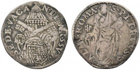 MONETE ITALIANE
ROMA
Sede Vacante, Camerlengo Card. Guido Ascanio Sforza, 1555. Giulio 1555, variante 155V. Ar gr. 2,86 Simile a precedente. M. 4; B...