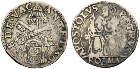 MONETE ITALIANE
ROMA
Sede Vacante, Camerlengo Cardinale Guido Ascanio Sforza di Santa Fiora, 1559. Testone 1559. Ar gr. 9,22 Simile a precedente. M....