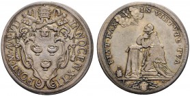 MONETE ITALIANE
ROMA
Innocenzo XII (Antonio Pignatelli), 1691-1700. Mezza piastra 1697 a. VII. Ar gr. 15,59 Simile a precedente. CNI 104; M. 32; B. ...