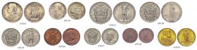 MONETE ITALIANE
ROMA
Città del Vaticano. Pio XI (Achille Ratti), 1929-1938. Serie completa di 9 valori 1929 a. VIII comprensiva delle 100 Lire in or...