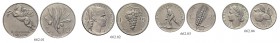 MONETE ITALIANE
ROMA
Repubblica Italiana, dal 1946. Serie 1947 composta da 10 Lire, 5 Lire, 2 Lire e Lira. Italma. Gig. 230, 278, 325 e 362. Rarissi...
