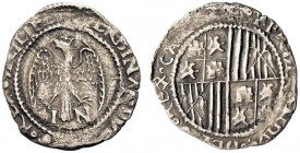 MONETE ITALIANE
SICILIA
Ferdinando il Cattolico, 1479-1516. Emissioni anteriori alla conquista di Napoli, 1490-1503 circa. Mezzo Tarì sigle I o N. A...