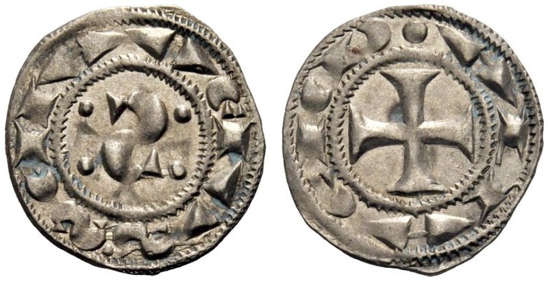 MONETE ITALIANE
SIENA
Denaro. Mi gr. 0,68 Nel campo S più ”tozza” e punti dist...