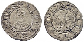 MONETE ITALIANE
TRENTO
Nicolò da Brno, 1338-1347. Quattrino (quarto di grosso), I tipo foglia dentellata e luna crescente. Mi gr. 0,40 NICOLAVS EPS ...