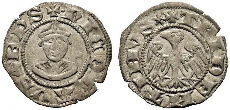 MONETE ITALIANE
TRENTO
Nicolò da Brno, 1338-1347. Quattrino (quarto di grosso)...