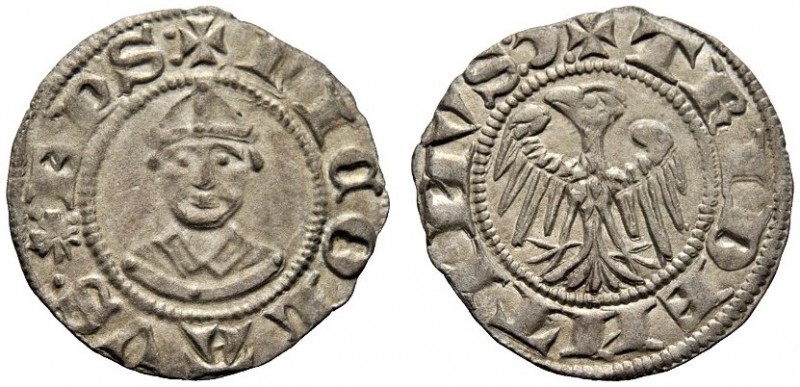 MONETE ITALIANE
TRENTO
Nicolò da Brno, 1338-1347. Quattrino (quarto di grosso)...