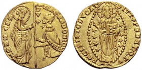 MONETE ITALIANE
VENEZIA
Bartolomeo Gradenigo doge LIII, 1339-1342. Ducato. Au gr. 3,52 BA GRADONICO Tipo solito. Paolucci 1; Fried. 1220. Raro. SPL