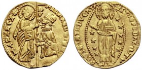 MONETE ITALIANE
VENEZIA
Michele Steno doge LXIII, 1400-1413. Ducato. Au gr. 3,49 Tipo solito. Paolucci 1; Fried. 1230. SPL