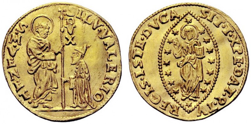 MONETE ITALIANE
VENEZIA
Silvestro Valier doge CIX, 1694-1700. Zecchino. Au gr....