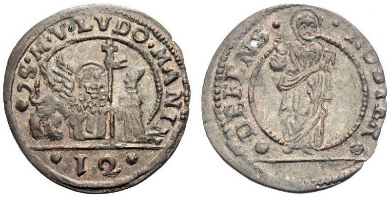 MONETE ITALIANE
VENEZIA
Ludovico Manin doge CXX, 1789-1799. Soldo da 12 Bagatt...