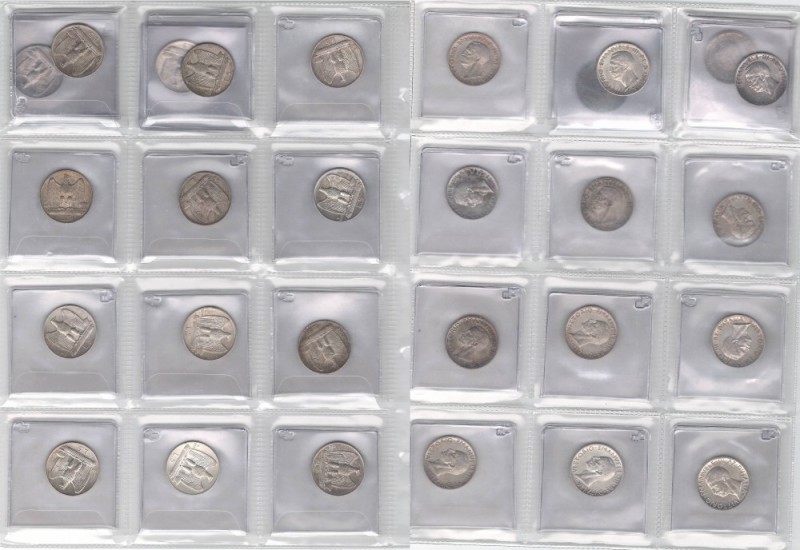 LOTTI ITALIANE
Lotto comprendente n. 14 esemplari di Vittorio Emanuele III da 5...