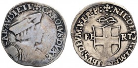 MONETE SAVOIA
Carlo II, il Buono, 1504-1553. Testone, II tipo, zecca di Vercelli. Ar gr. 9,00 Simile a precedente. CNI 55var; Biaggi 293c; Ravegnani ...