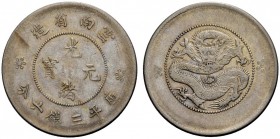 MONETE STRANIERE
CINA
Coniazioni Imperiali. 50 Cents 1915. Ar gr. 13,51. Y#257. BB