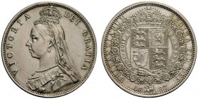 MONETE STRANIERE
GRAN BRETAGNA
Regina Vittoria, 1837-1901. 1/2 Corona 1887. Ar gr. 14,10. KM#764. q. SPL