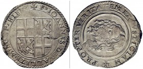 MONETE STRANIERE
MALTA
Jean de la Vallette, 1557-1568. 4 Tarì. Ar gr. 11,65. R.S. 27. q. SPL