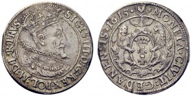MONETE STRANIERE
POLONIA
Danziga. Sigismondo III, 1587-1632. 1/4 di Tallero 1615. Ar gr. 6,30. KM#6. BB