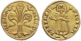 MONETE STRANIERE
UNGHERIA
Ludovico I il Grande, 1342-1382. Goldgulden o Fiorino. Au gr. 3,54. Gyöngyössy 11/27; Fried. 3. SPLBello SPL/q. FDC