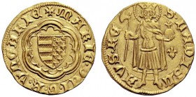 MONETE STRANIERE
UNGHERIA
Maria von Anjou, 1382-1387. Goldgulden. Au gr. 3,46. H. 564; Fried. 8. Rarissimo. q. SPL