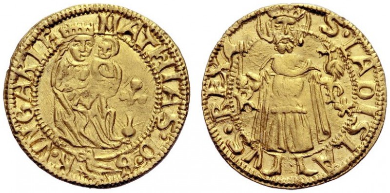 MONETE STRANIERE
UNGHERIA
Mattia Corvino, 1458-1490. Goldgulden con Madonna, K...
