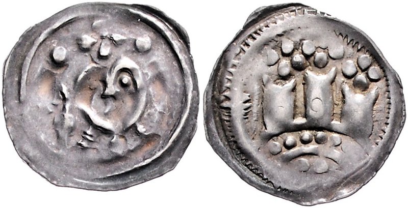 Münzen Erzbistum Salzburg Konrad II. 1164 - 1168
 Friesacher Pfennig o. J. Frie...