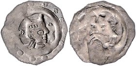 Münzen Erzbistum Salzburg Eberhard II. von Regensburg 1200 - 1246
 Friesacher Pfennig o. J. Friesach. 0,98g. Pr. 12 ss