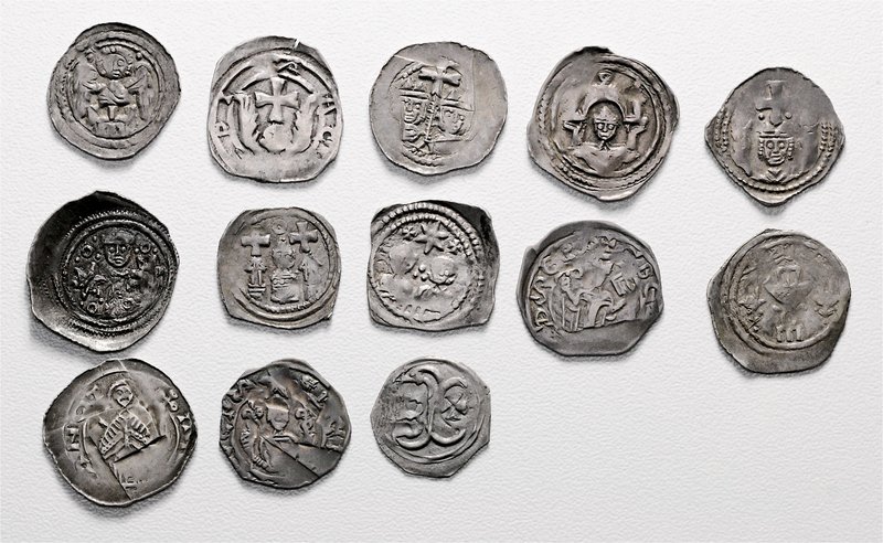 Münzen Erzbistum Salzburg Eberhard II. von Regensburg 1200 - 1246
 Lot 13 Stück...