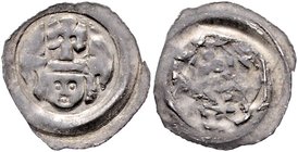Münzen Erzbistum Salzburg Philipp von Kärnten 1247 - 1256
 Friesacher Pfennig o. J. Friesach. 0,65g. Pr. 28 ss