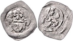 Münzen Erzbistum Salzburg Philipp von Kärnten 1247 - 1256
 Friesacher Pfennig o. J. Friesach. 0,63g. Pr. 29 ss