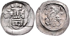 Münzen Erzbistum Salzburg Wladislaus von Schlesien 1265 - 1270
 Friesacher Pfennig o. J. Friesach. 0,69g. Pr. 30 ss+