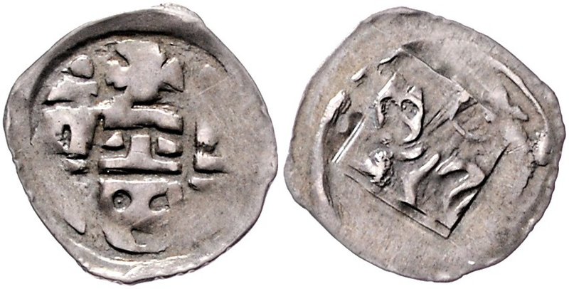 Münzen Erzbistum Salzburg Konrad IV. von Preitenfurt 1291 - 1312
 Pfennig o. J....