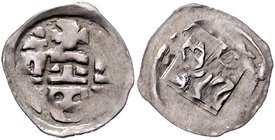 Münzen Erzbistum Salzburg Konrad IV. von Preitenfurt 1291 - 1312
 Pfennig o. J. Salzburg. 0,87g. Pr. 45 ss