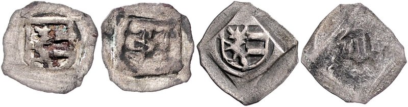 Münzen Erzbistum Salzburg Johann II. von Reisberg 1429 - 1441
 Lot 2 Stück Pfen...
